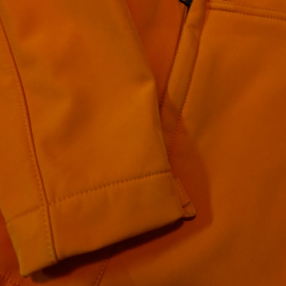 Zara bright yellow tangerine hooded technical jacket parka NWOT - Picture 4 of 15
